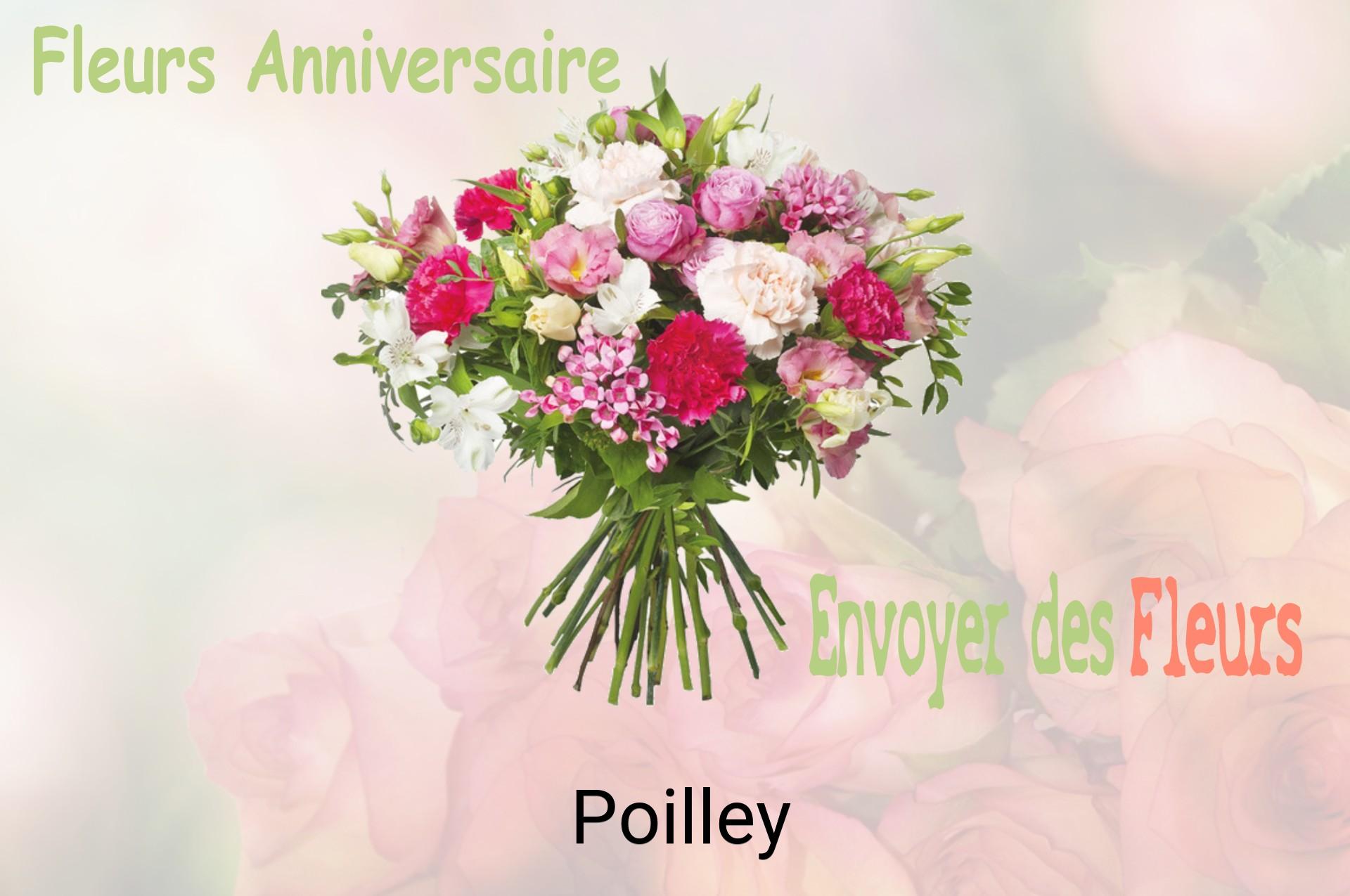 Bouquet de fleurs d’anniversaire livré à Poilley