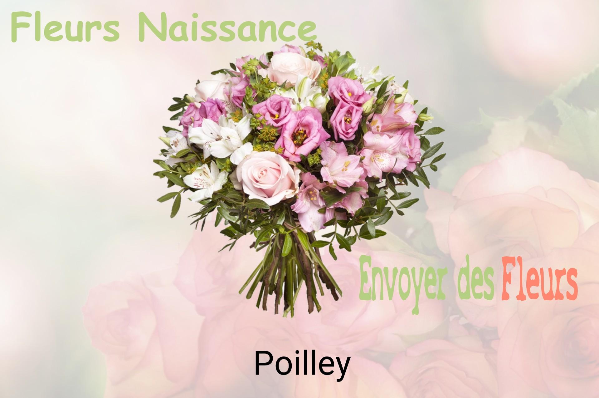 Bouquet de fleurs de naissance livré à Poilley